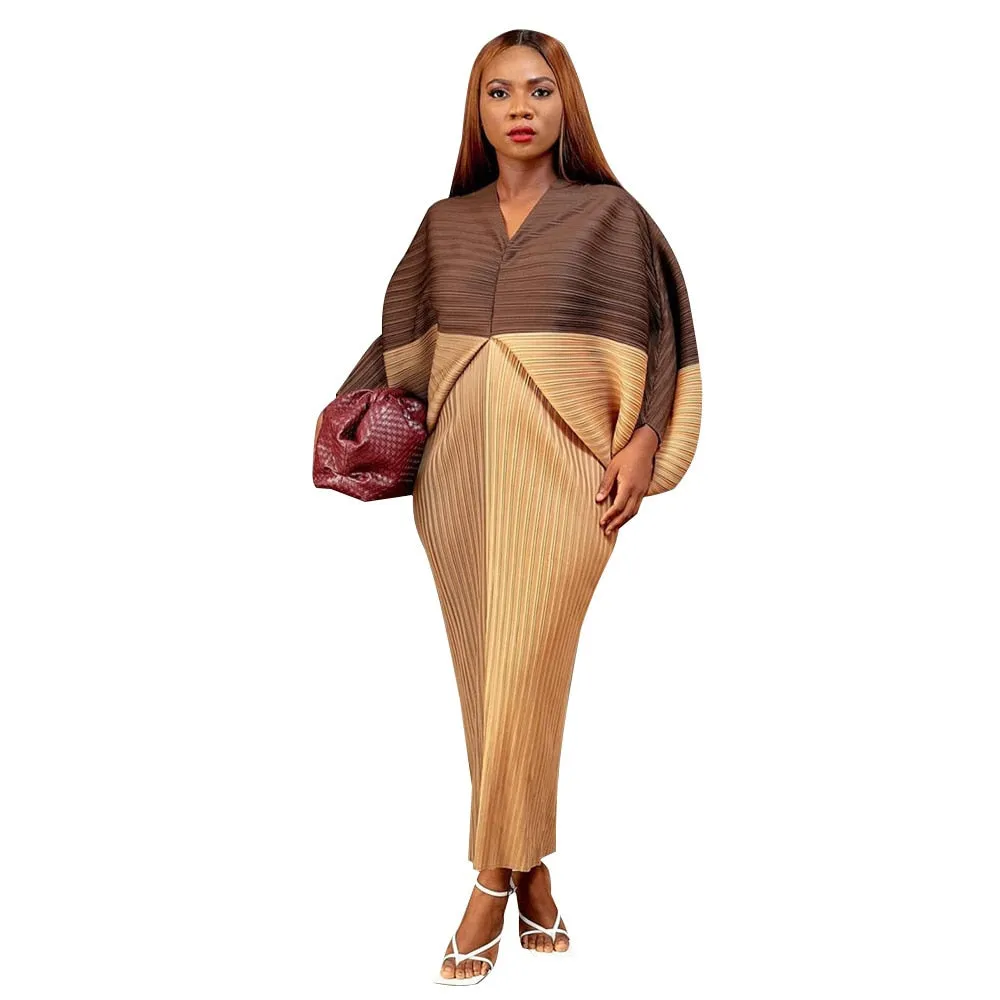 3/4 Sleeve V-Neck Slim Dress
