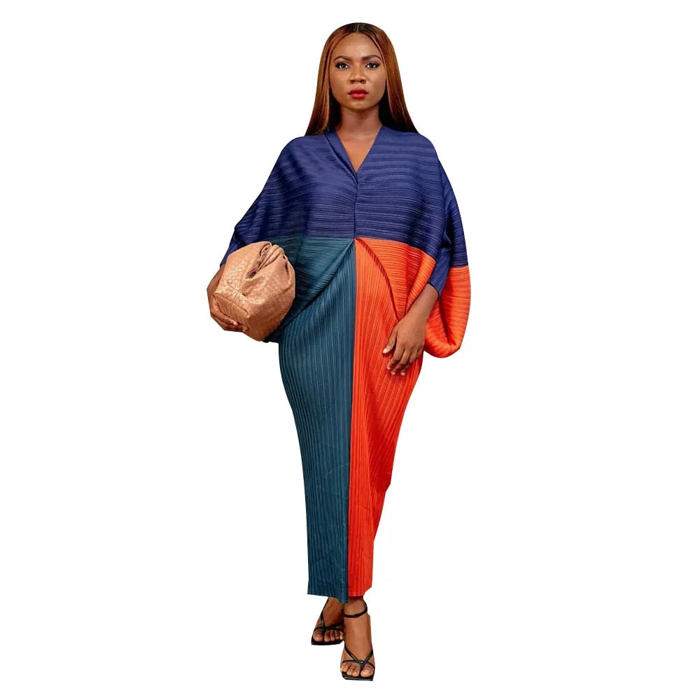 3/4 Sleeve V-Neck Slim Dress