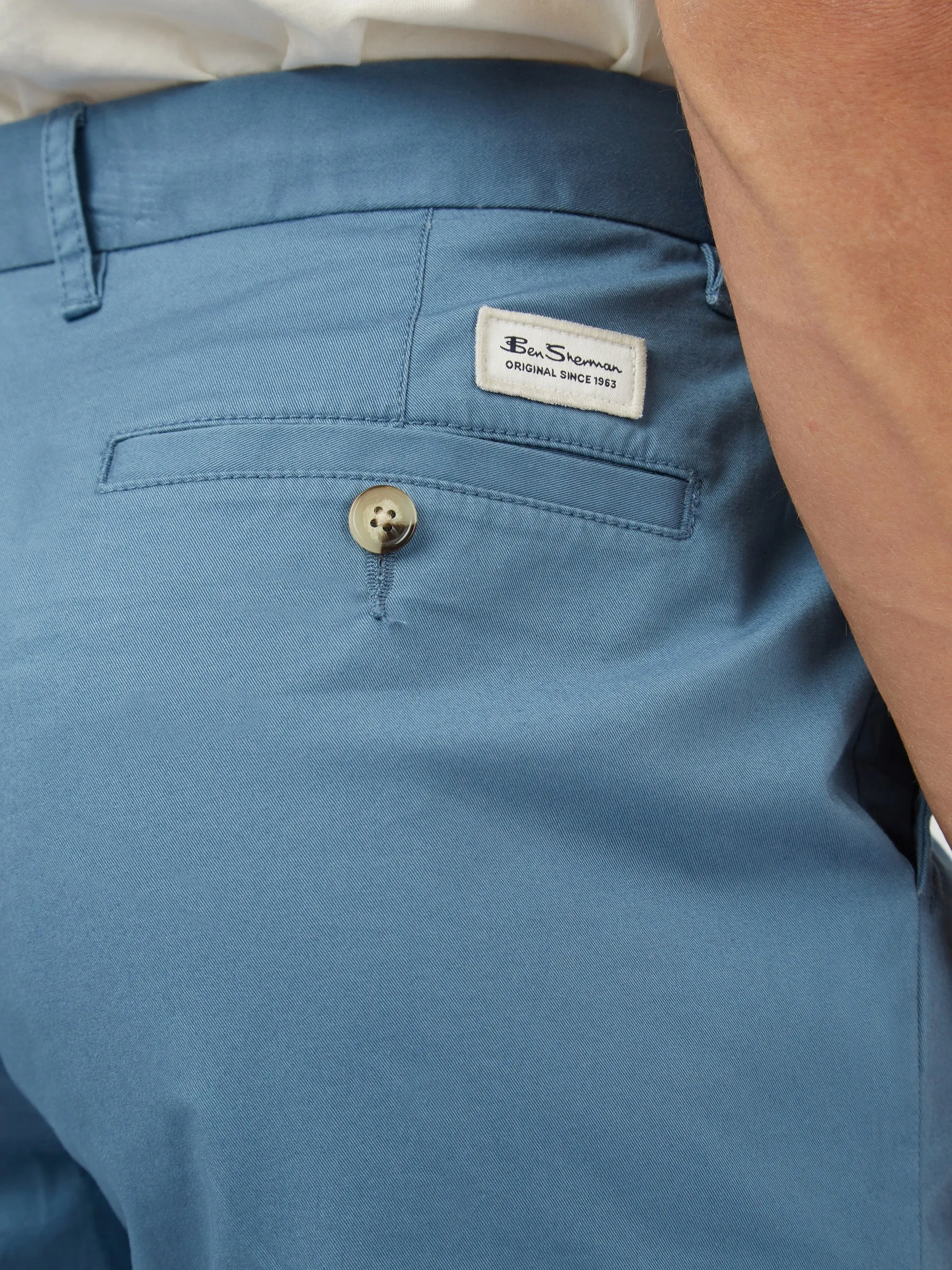 Ben Sherman Signature Slim Stretch Chino Shorts - Blue Shadow