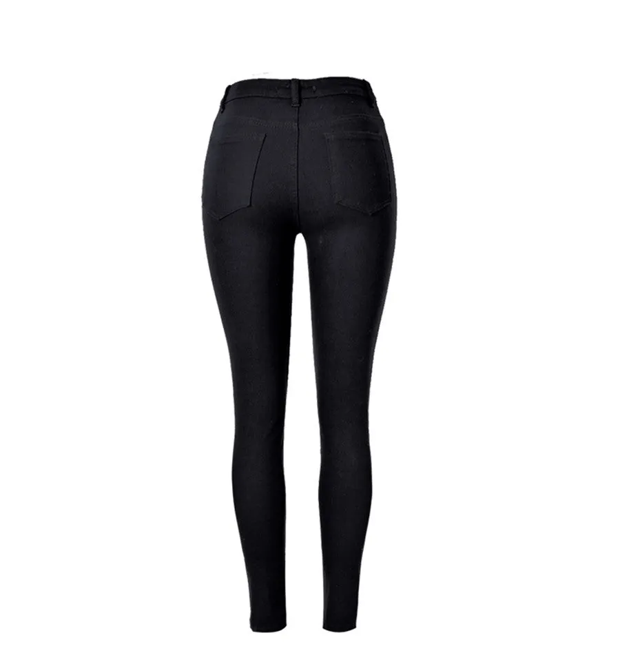 Black Knee Ripped Jeans