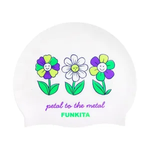 Funkita Silicone Swim Cap | Petal To The Metal
