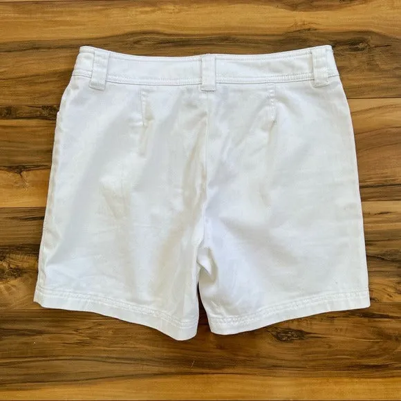 Jones New York White Vintage Camp Short