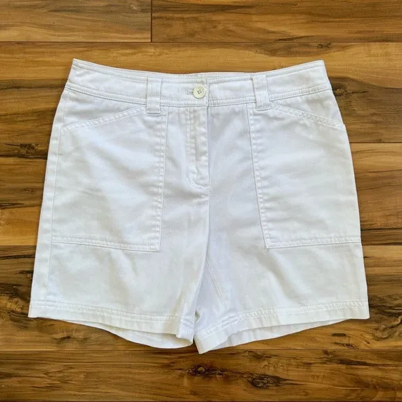 Jones New York White Vintage Camp Short
