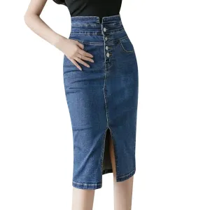 New Fashion High Waist Split Skirt