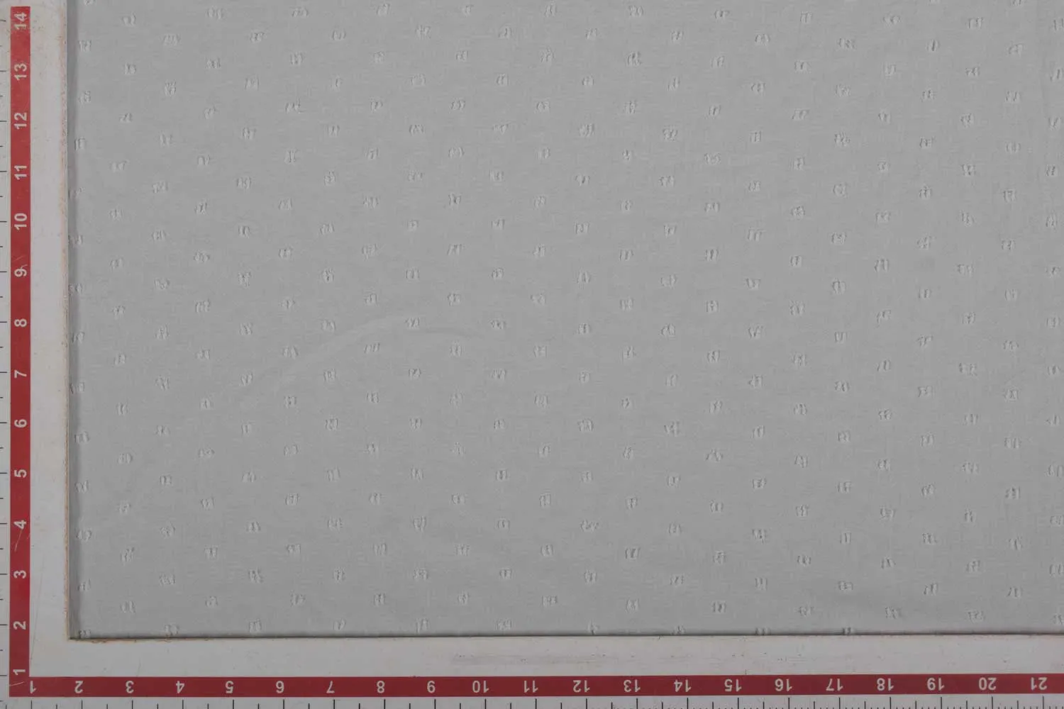 White Polka Dots Viscose Blend Swiss Dot Fabric