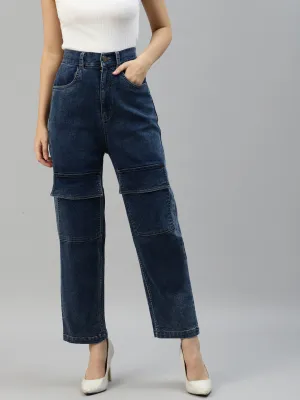 Women Blue High-Rise Light Fade Stretchable Jeans